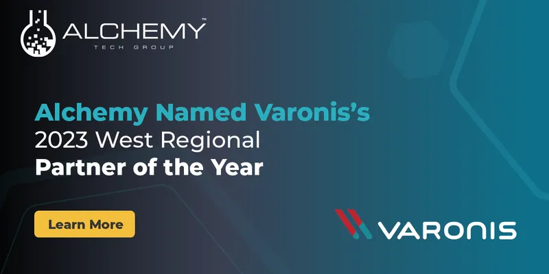 Alchemy Named Varonis's West Regional Partner of the Year