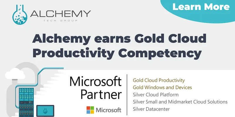 Alchemy earns Microsoft Gold Cloud Productivity Competency