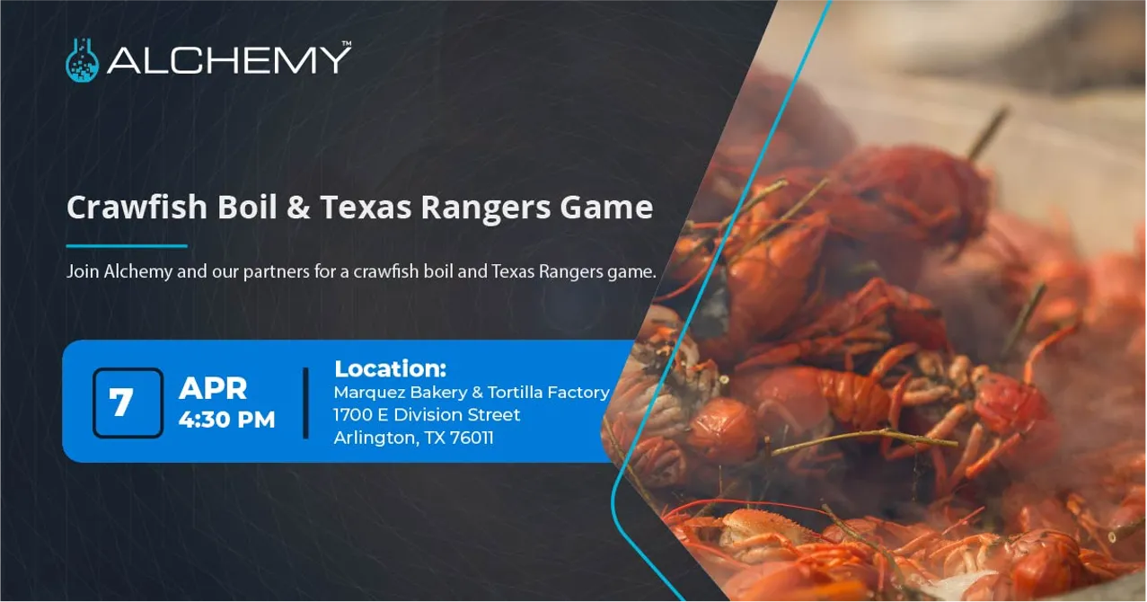 Alchemy’s Crawfish Boil and Texas Ranger's Game
