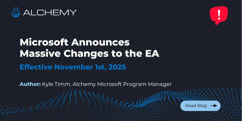 Microsoft Announces Massive Changes to the EA - Effective November 1, 2025