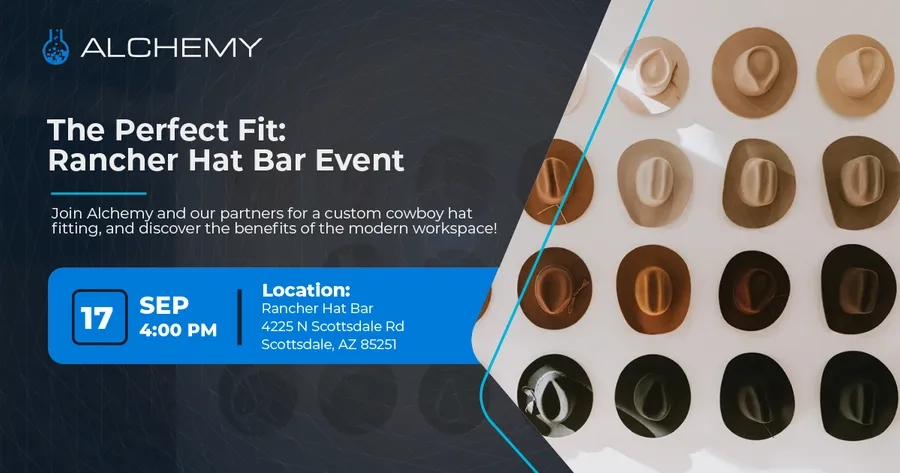 Alchemy’s The Perfect Fit: Rancher Hat Bar Event