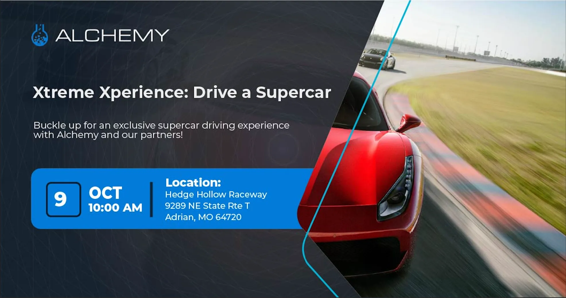 Alchemy’s Xtreme Xperience: Drive a Supercar